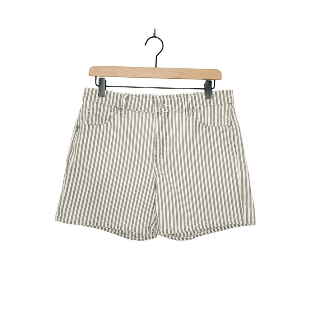 Ann‎ Taylor LOFT Womens The Roll Short Striped Shorts 27/4